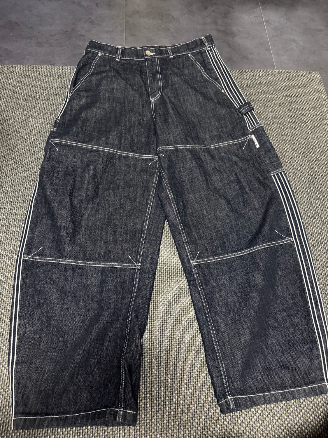 아디다스 삼선 데님 팬츠 34 상품이미지1