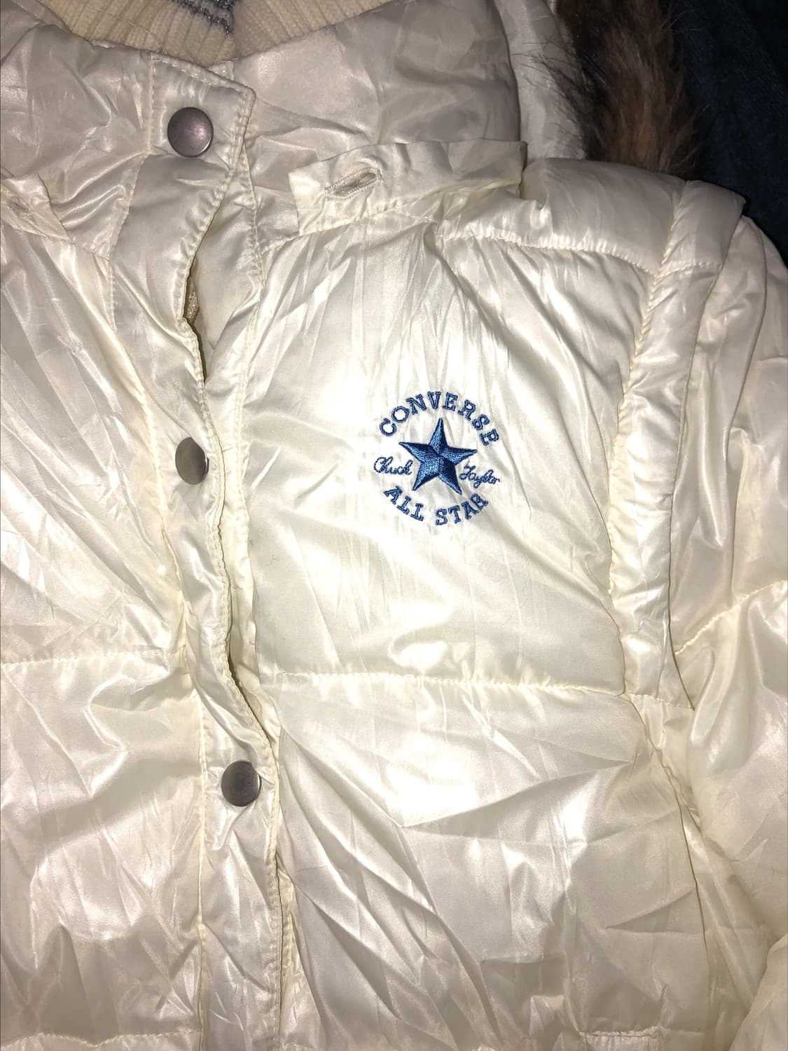 converse silver white padding 상품이미지3