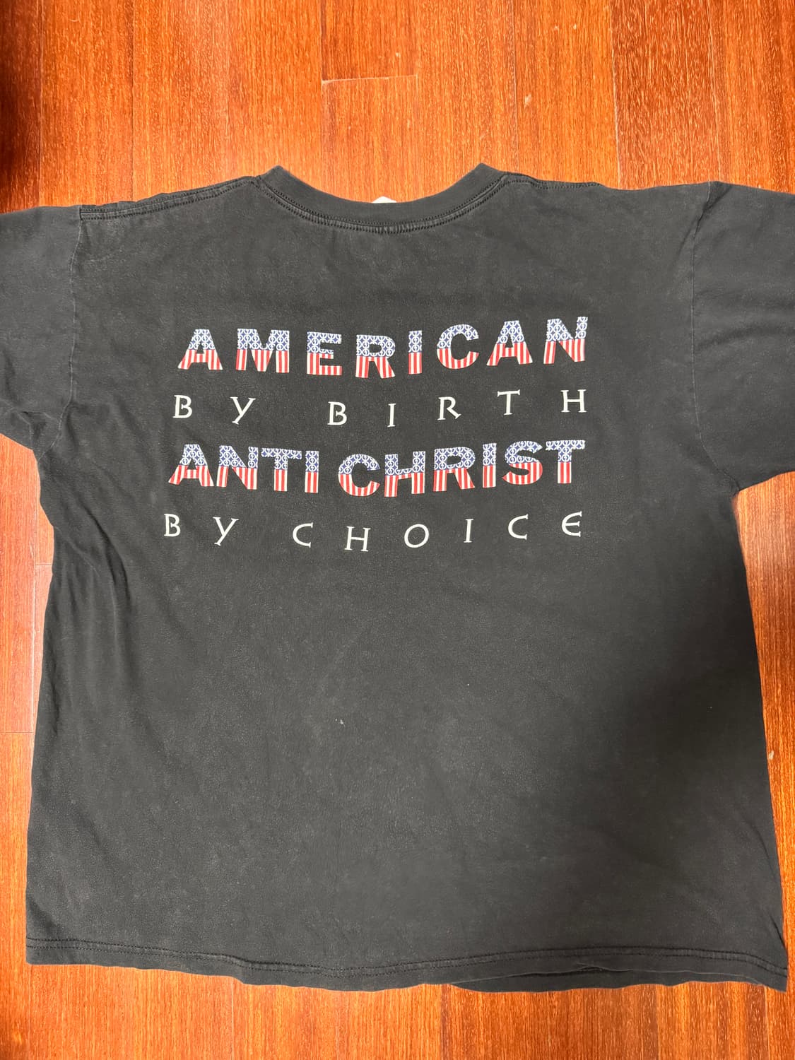 [XL] 마릴린 맨슨 Anti Christ Super Star 성조기티 상품이미지2