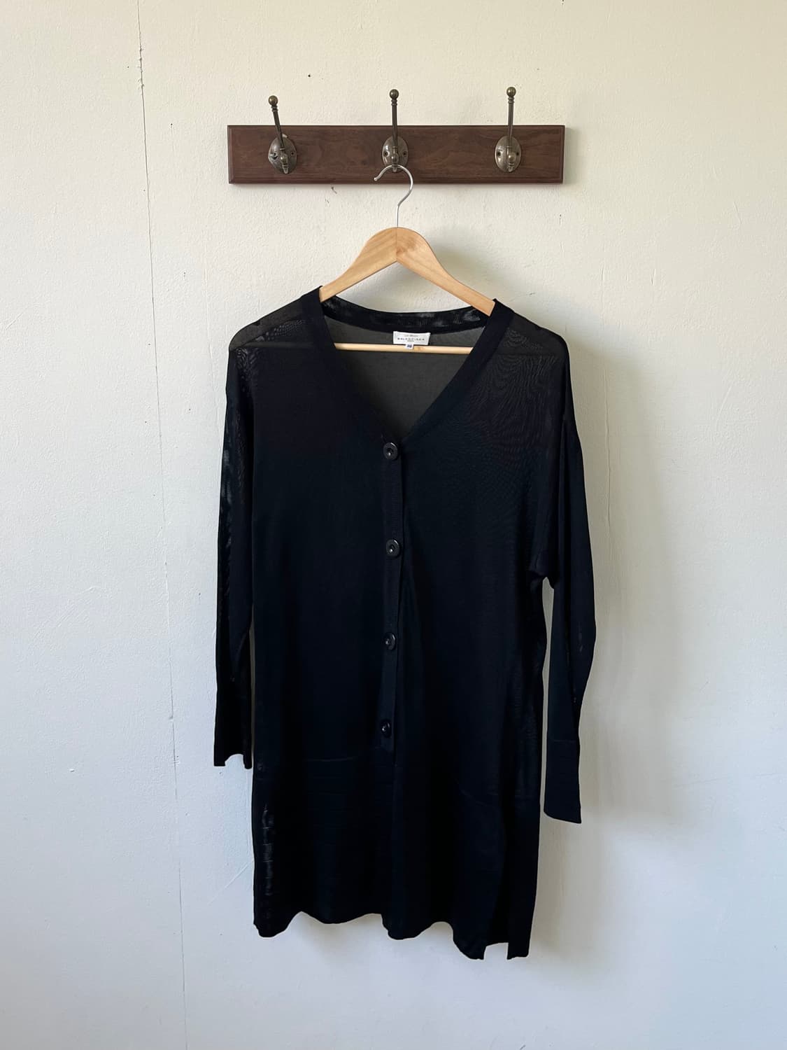 90‘s BALENCIAGA 블랙 시스루 가디건 상품이미지1