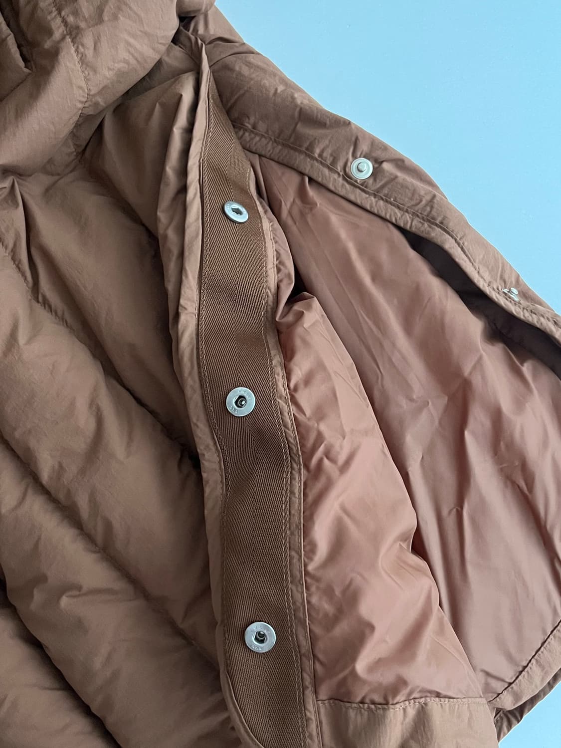 95) 코오롱 스포츠 구스다운 패딩 점퍼 브라운 상품이미지7