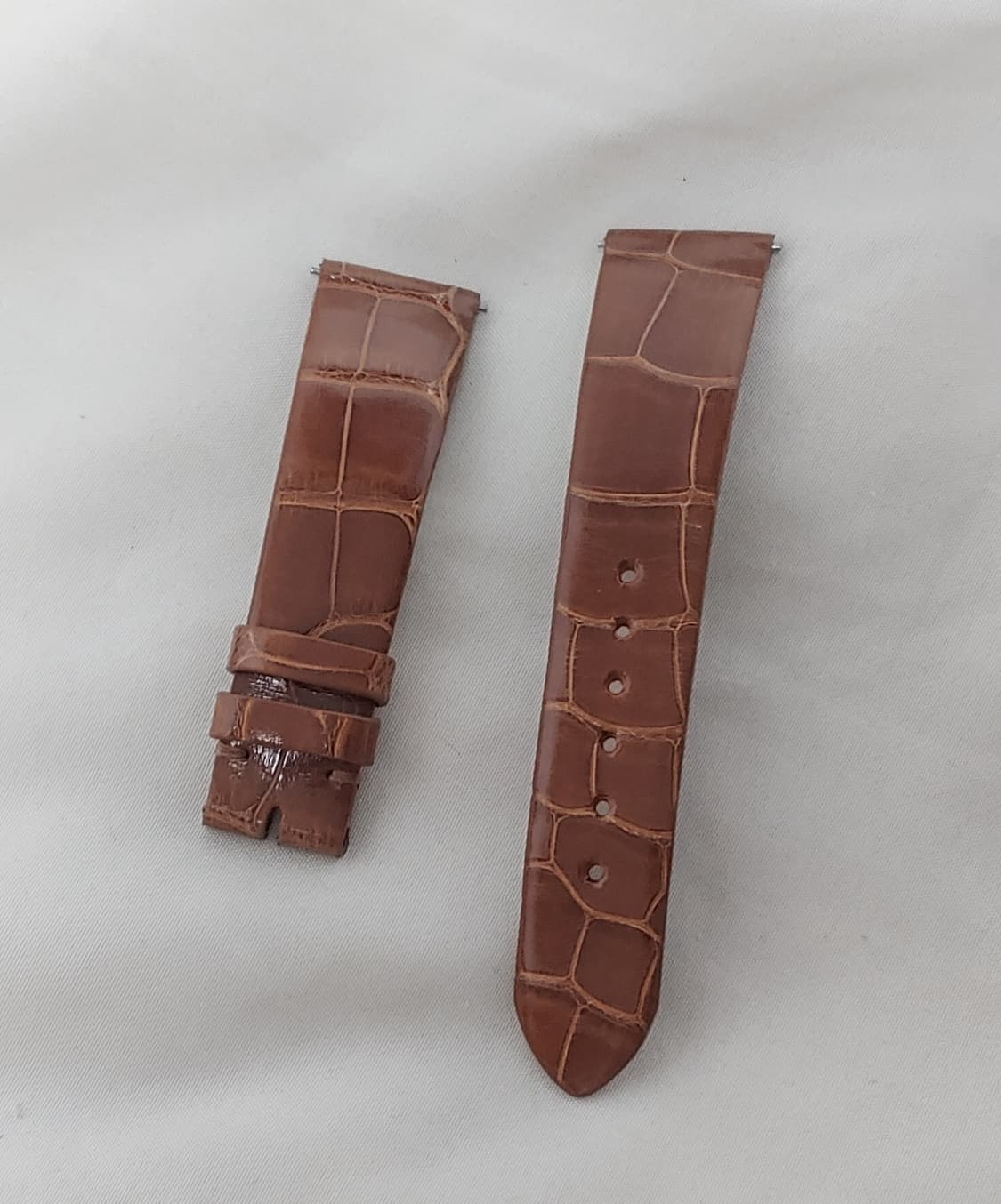주문제작 엘리게이터 시계 스트랩 / 라이트브라운 상품이미지1