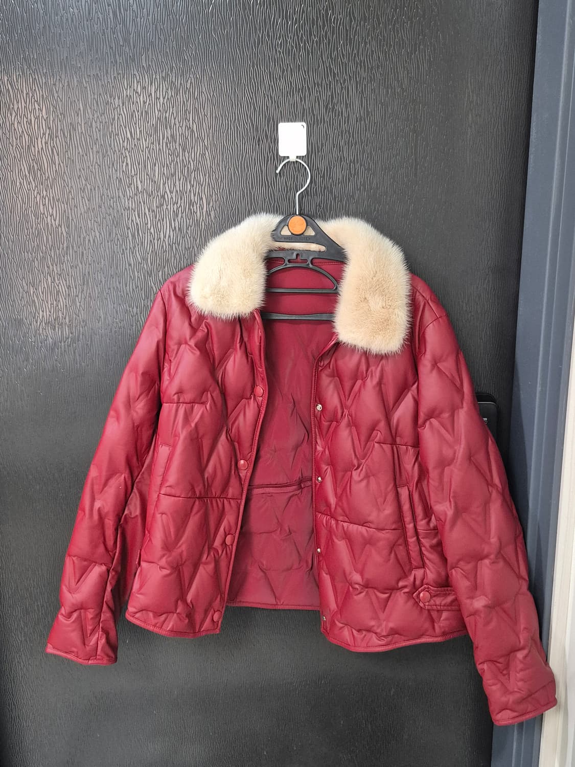 카라밍크 오리털 가죽자켓 상품이미지1