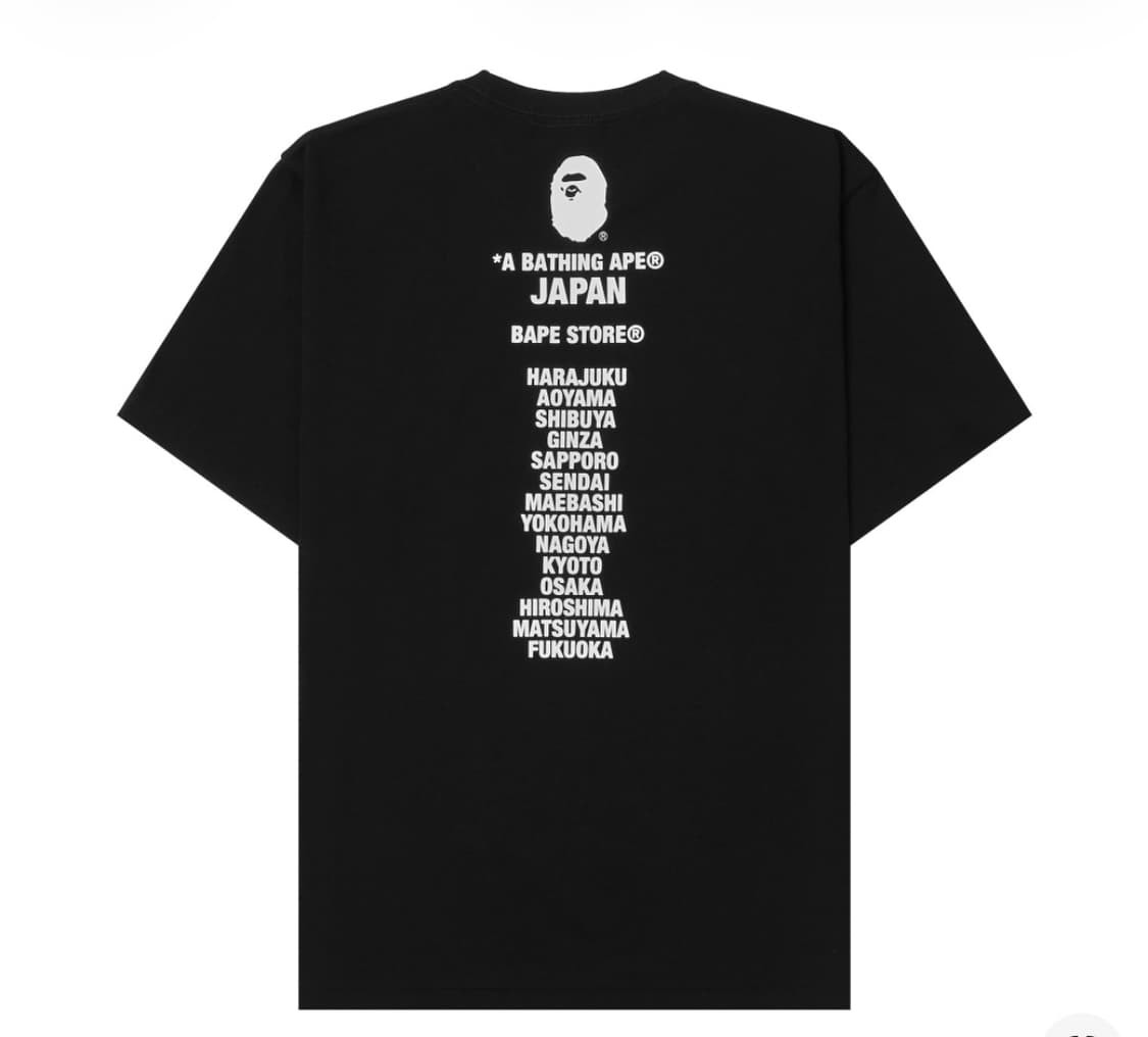 베이프 재팬 에이프 헤드 티셔츠 반팔 블랙 S 상품이미지2