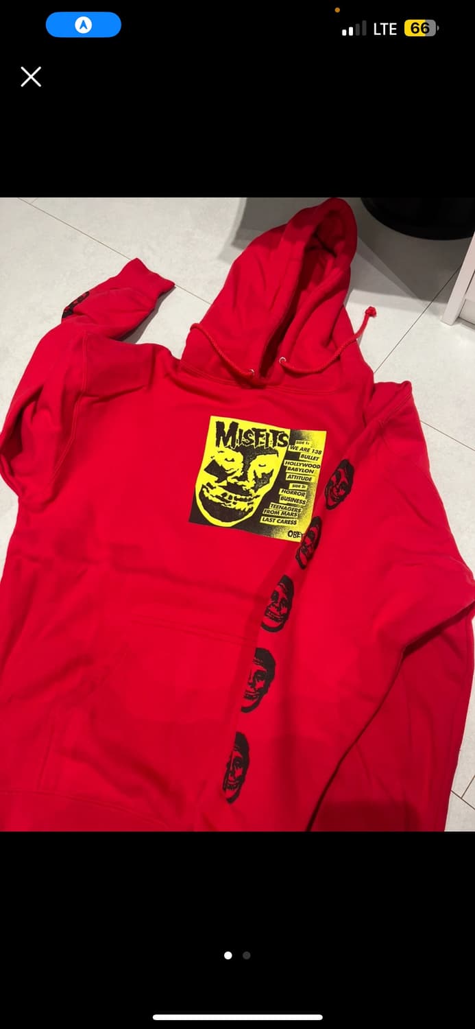 오베이 기모 후드티 XL 상품이미지1