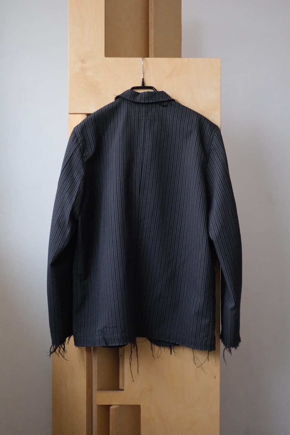 Distressed Pinstripe Jacket 상품이미지2