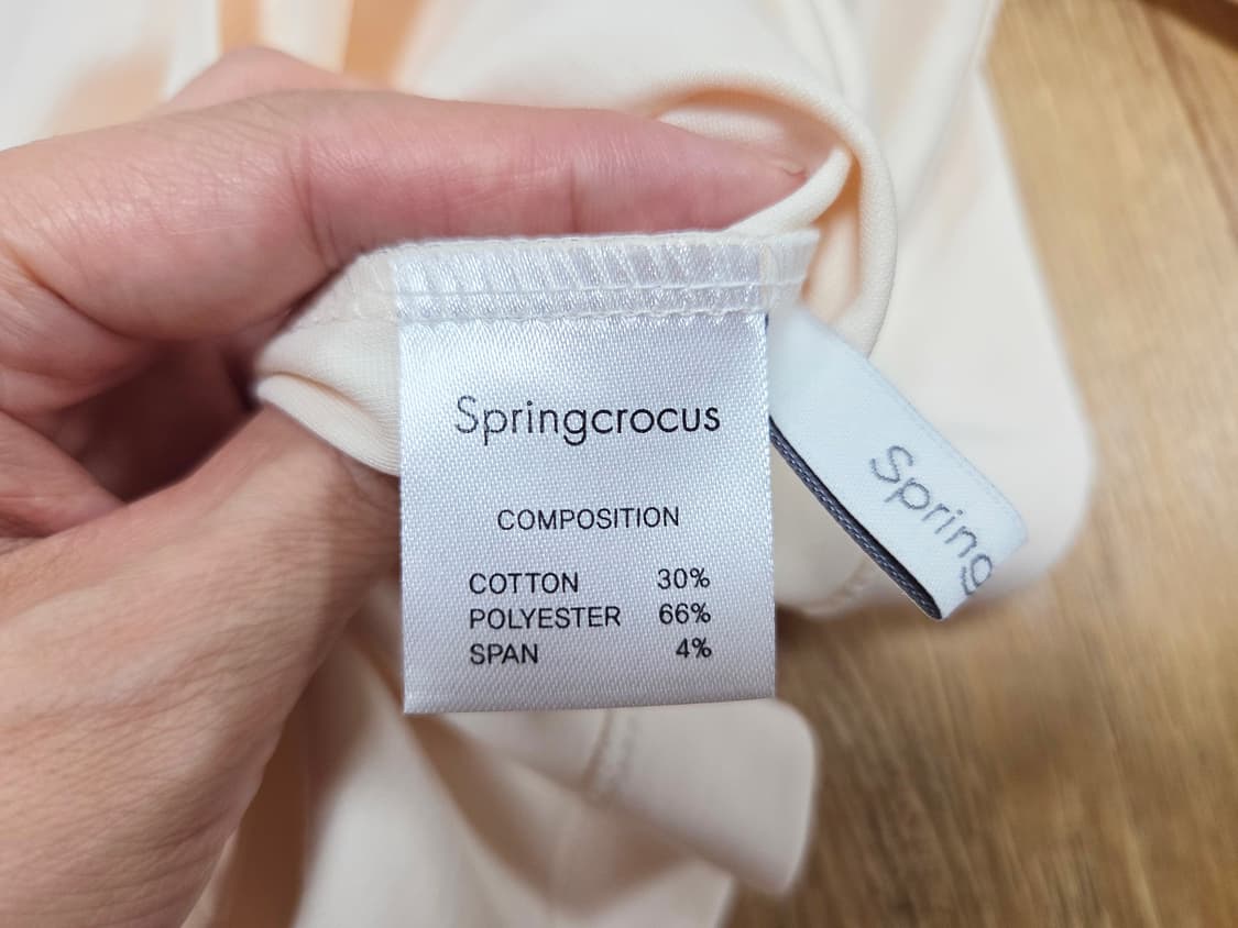 스프링크로커스(springcrocus) 오픈카라 티셔츠 55-66 새상품 상품이미지8
