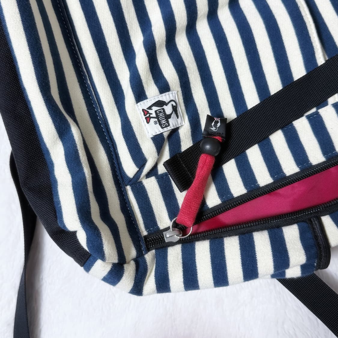 CHUMS 첨스 모리걸 하구미 스즈코 스트라이프 백팩 ≽^•⩊•^≼ 상품이미지5