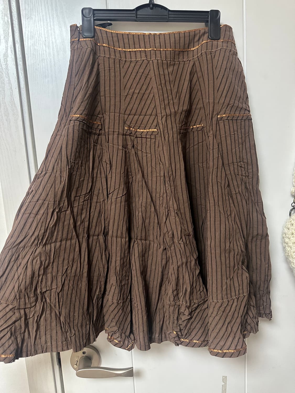 빈티지 브라운 스커트 상품이미지1