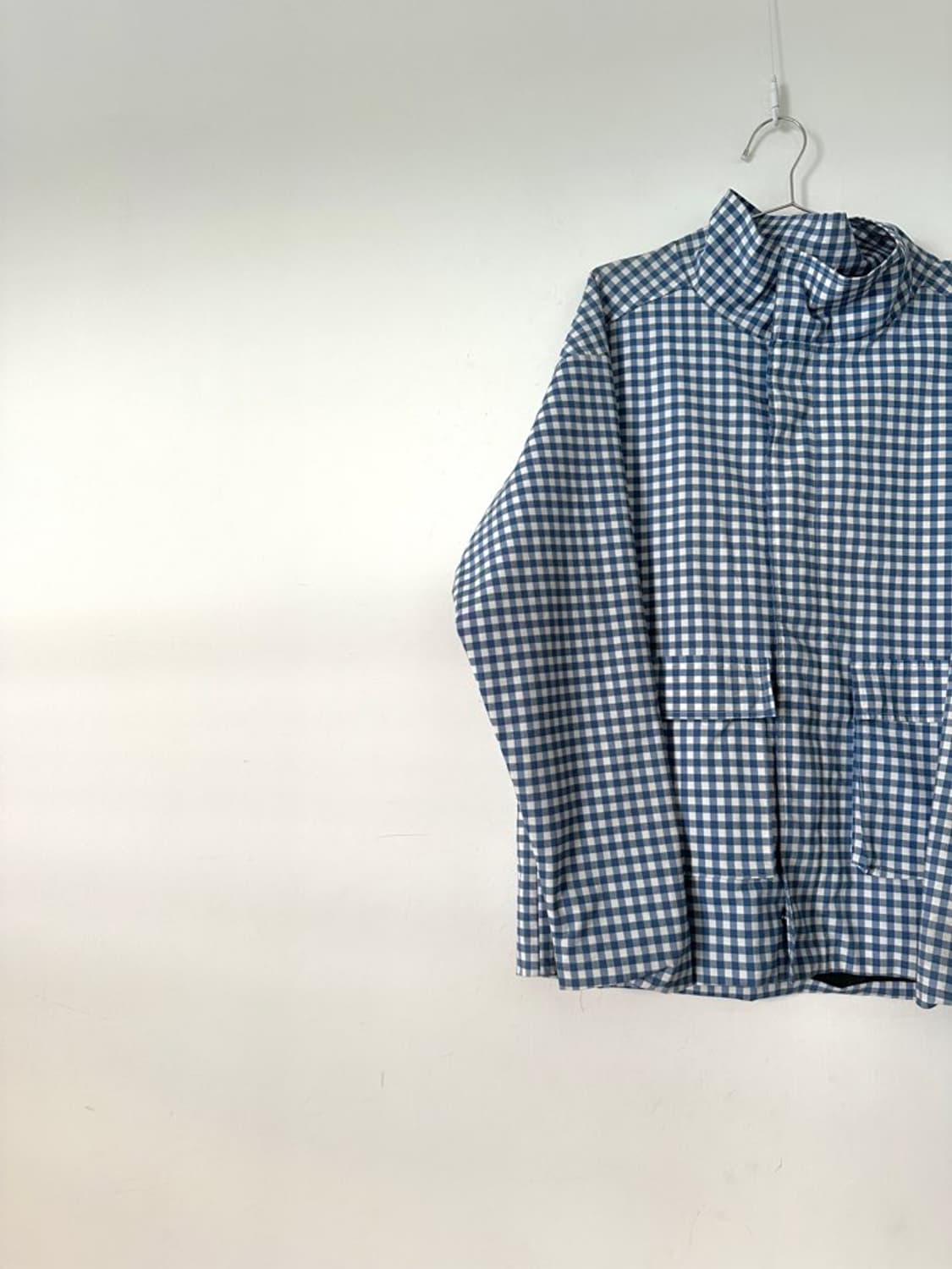 Check pocket anorak / blue 상품이미지6