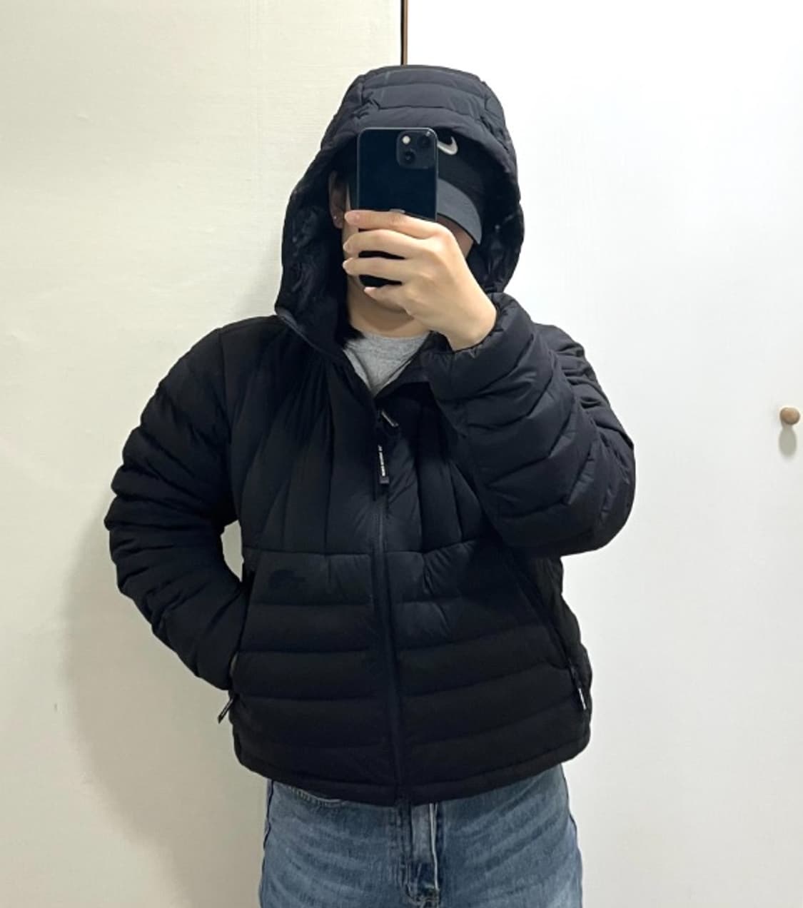 (새상품 국내매장판) 노스페이스 코어라인 다운 자켓 경량 패딩 NJ1DS 상품이미지3