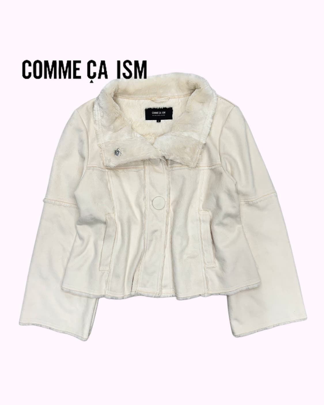 ivory fur shearling jacket 상품이미지1