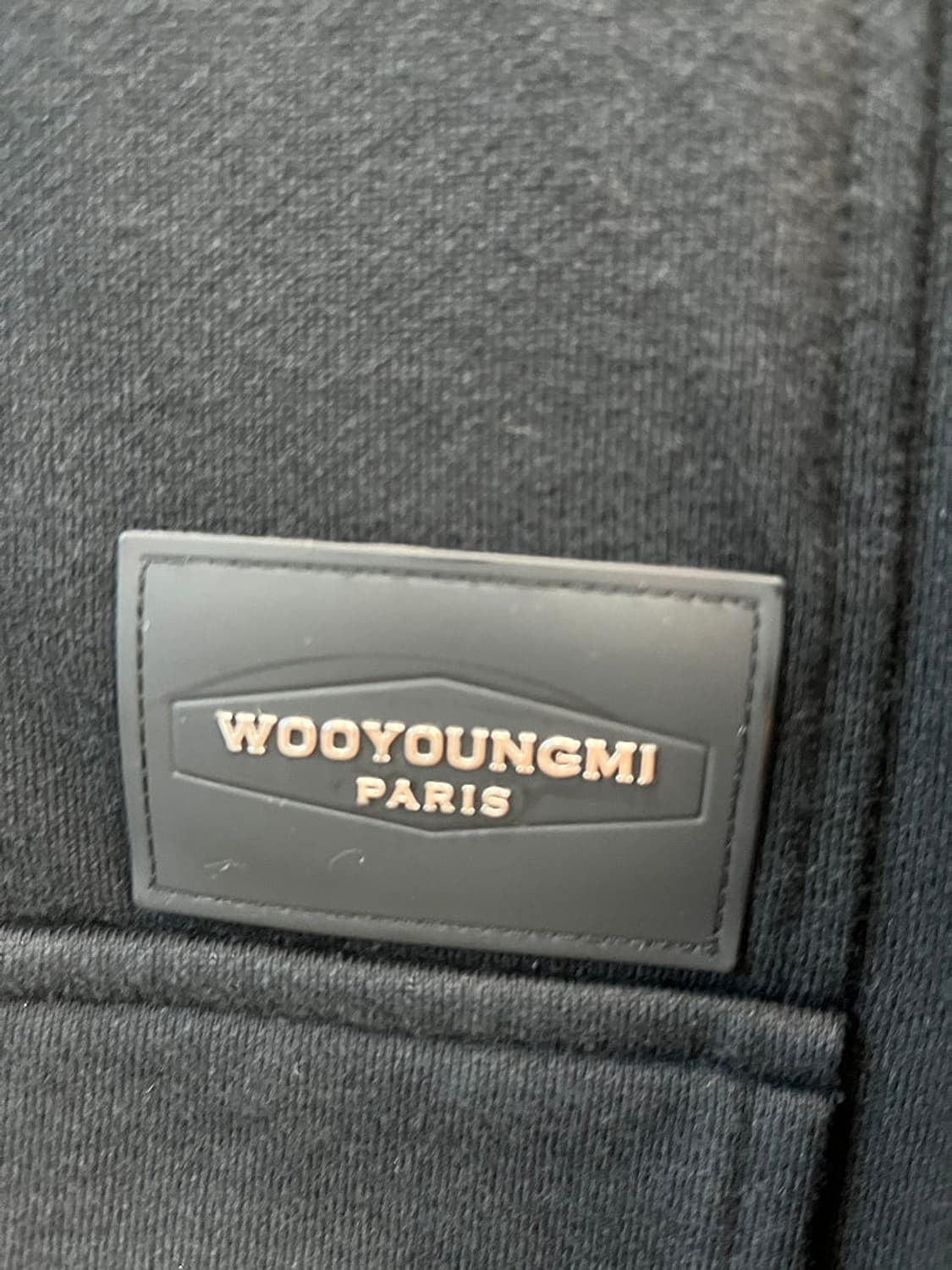 100) 우영미 로고 하프집업  상품이미지5