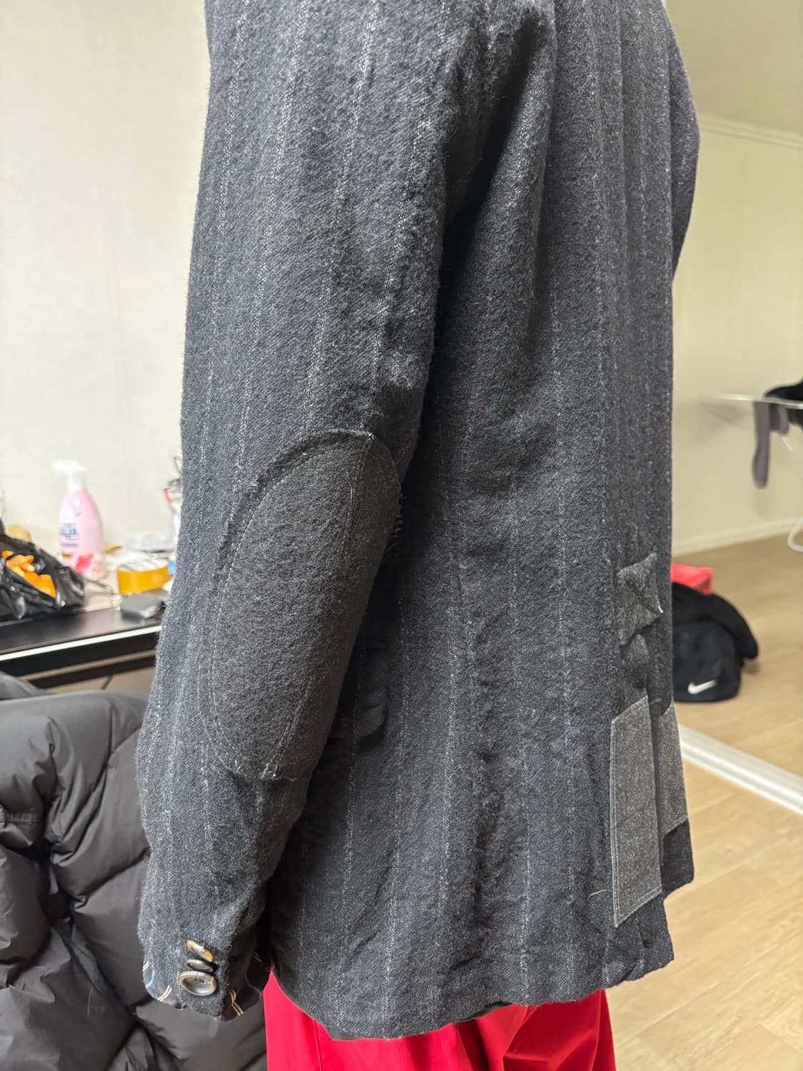 12AW 준야와타나베 패치워크 축융울 자켓 상품이미지8