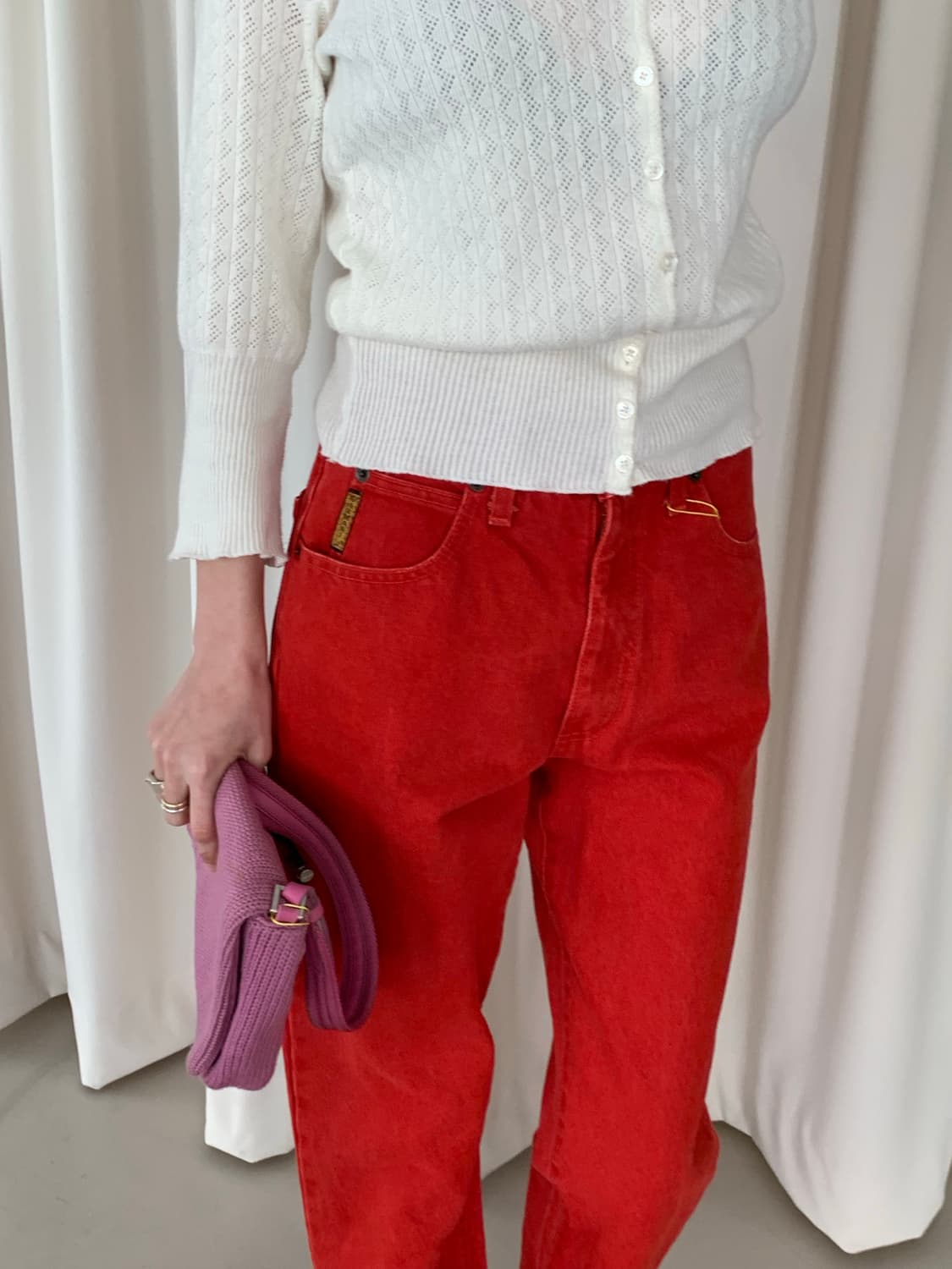 80-90's "ARMANI JEANS" - size 25-26 상품이미지4