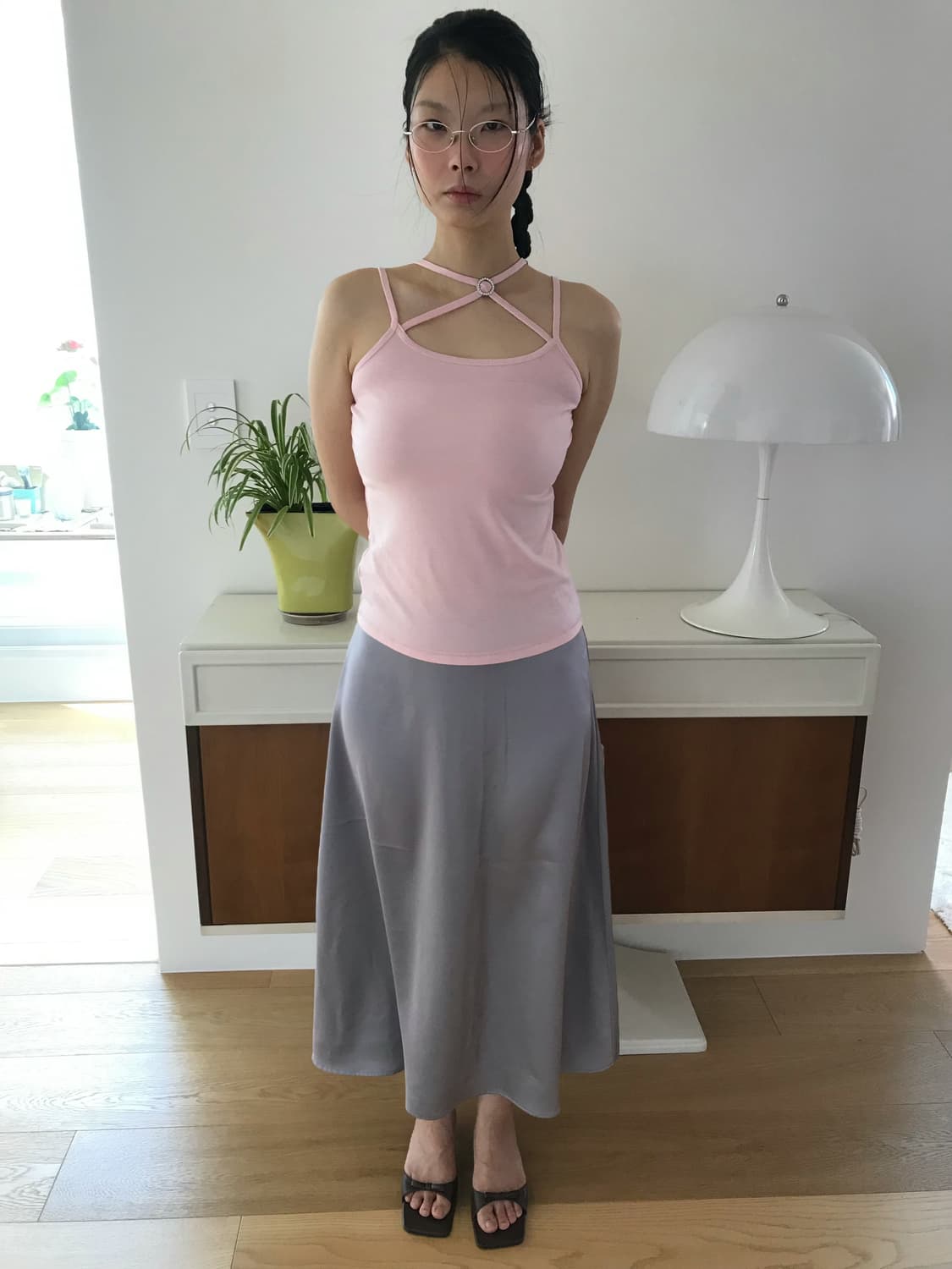 vintage grey skirt 상품이미지2
