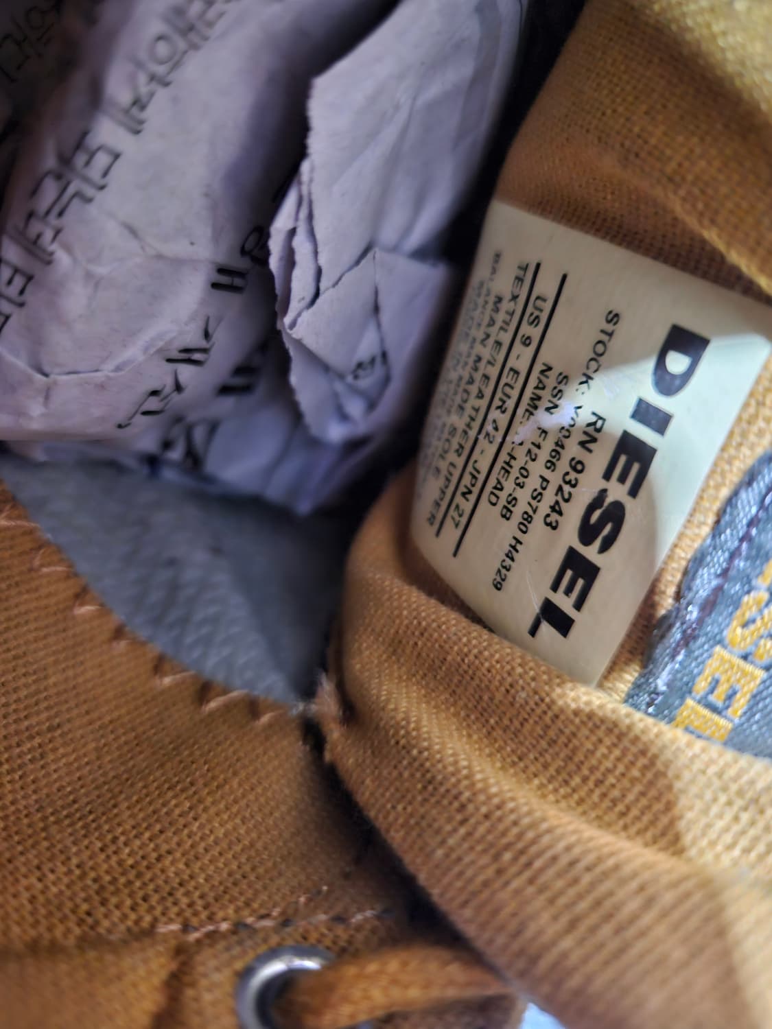 디젤 ERA A-head 스니커즈 265~270mm 상품이미지5