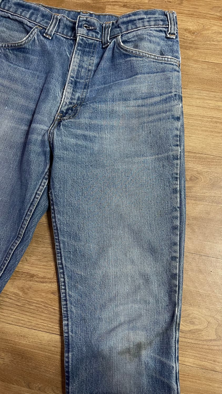 80년대 빈티지 리바이스 646 벨바텀 플레어 부츠컷 진 데님 오렌지 탭 상품이미지6