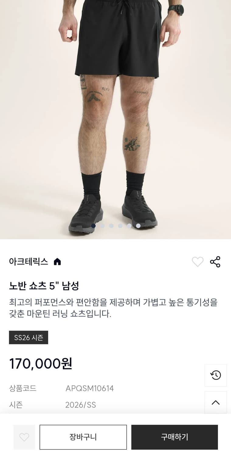 아크테릭스 Norvan 5' 쇼츠 Black M/M

 상품이미지8