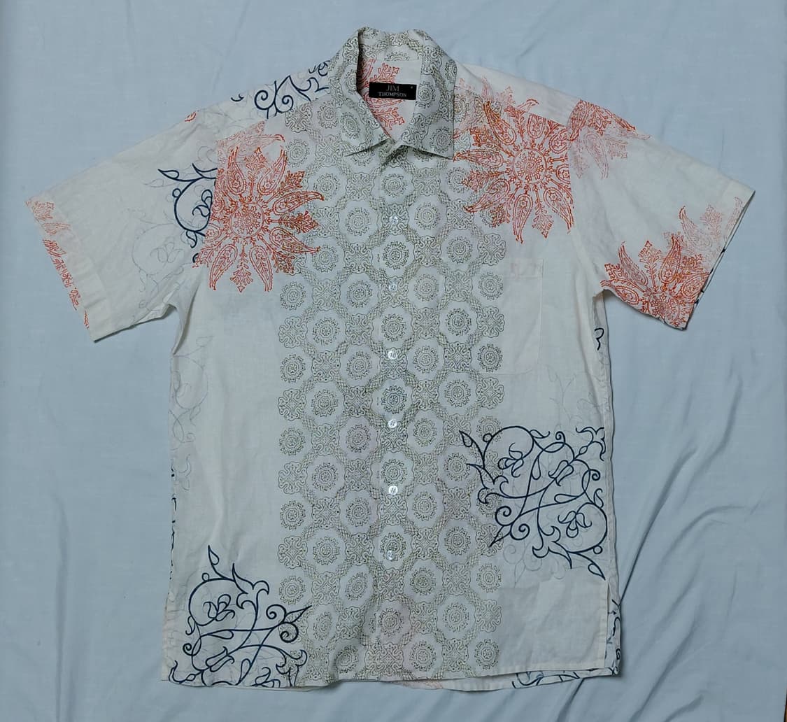 [95~100] Jim Thompson 100% 린넨 반팔 셔츠 상품이미지2