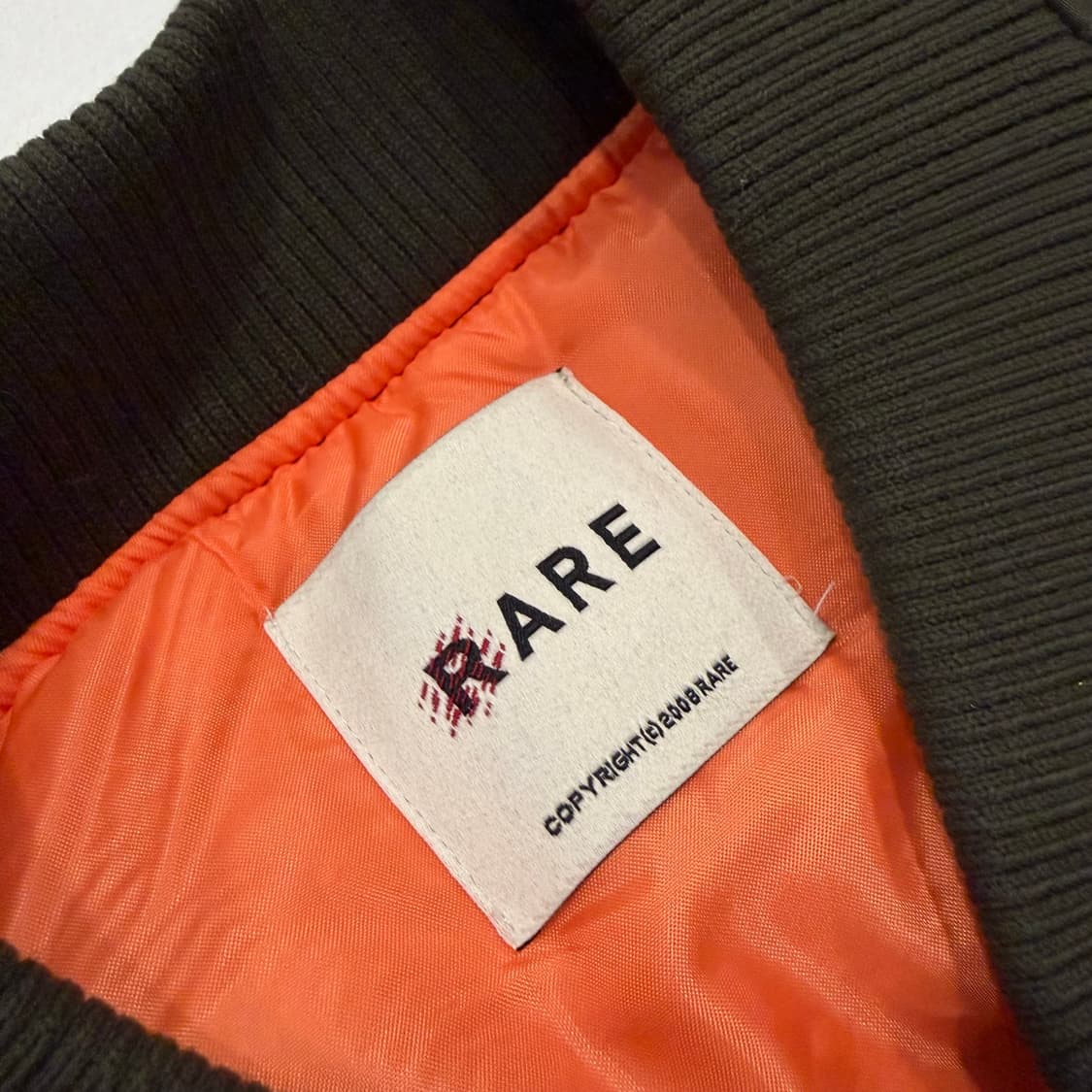 RARE 배색 봄버 자켓 카키 브라운 B262 상품이미지4