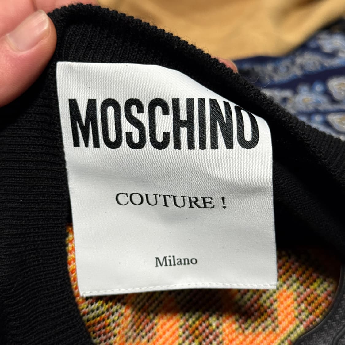 매장판 모스키노 굿 럭 트롤 캡슐 컬렉션 울100% 니트 원피스 상품이미지5