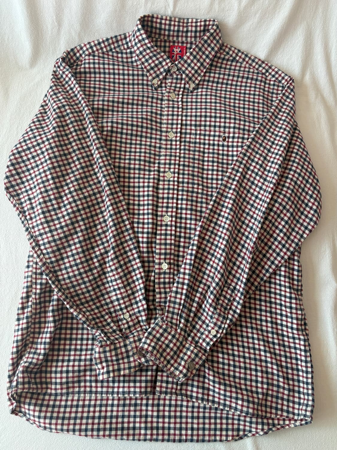 베이프 체크셔츠 L 상품이미지3