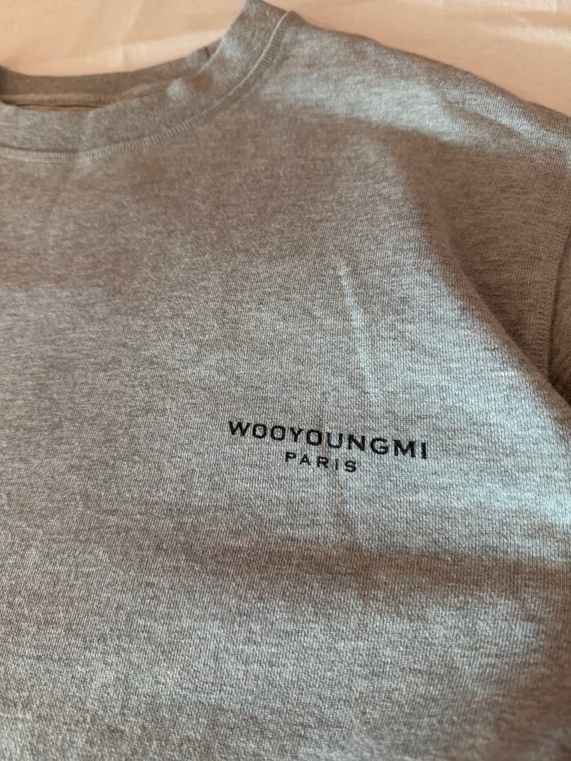 21ss 우영미 백로고 맨투맨 스웻셔츠 그레이 상품이미지3