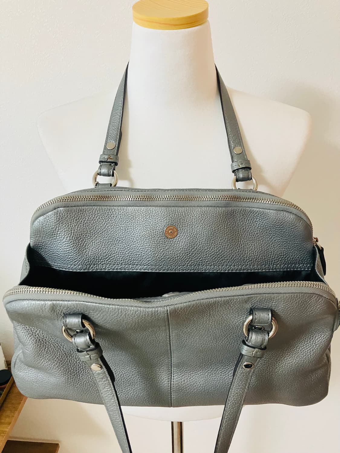 코치 coach 실버 숄더백 토트백 y2k 올드코치 상품이미지4