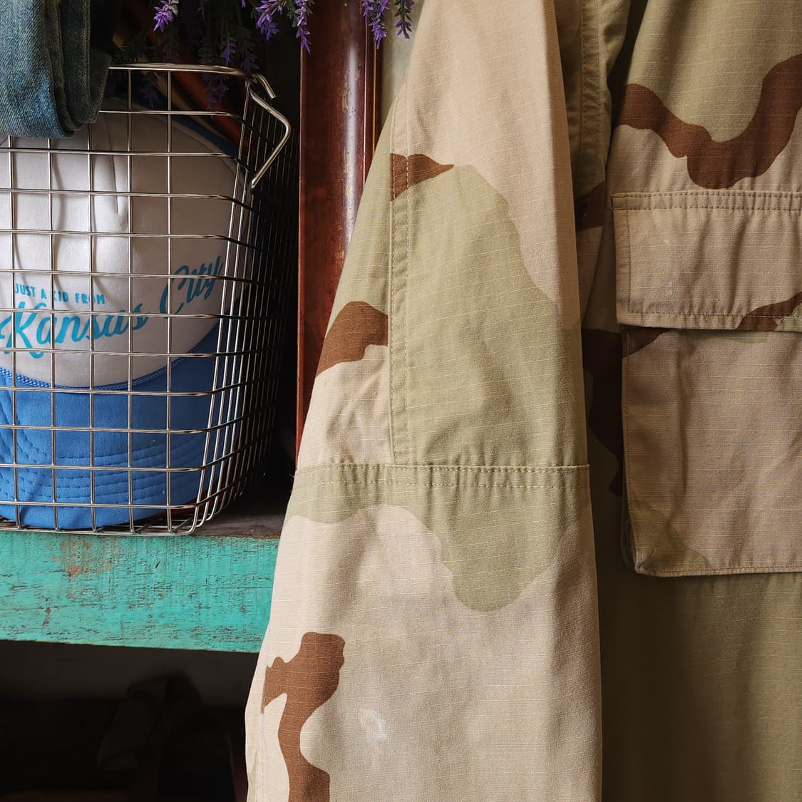 90s 미군 오리지널 사막 삼색 bdu 셔츠자켓 L x-long 상품이미지7