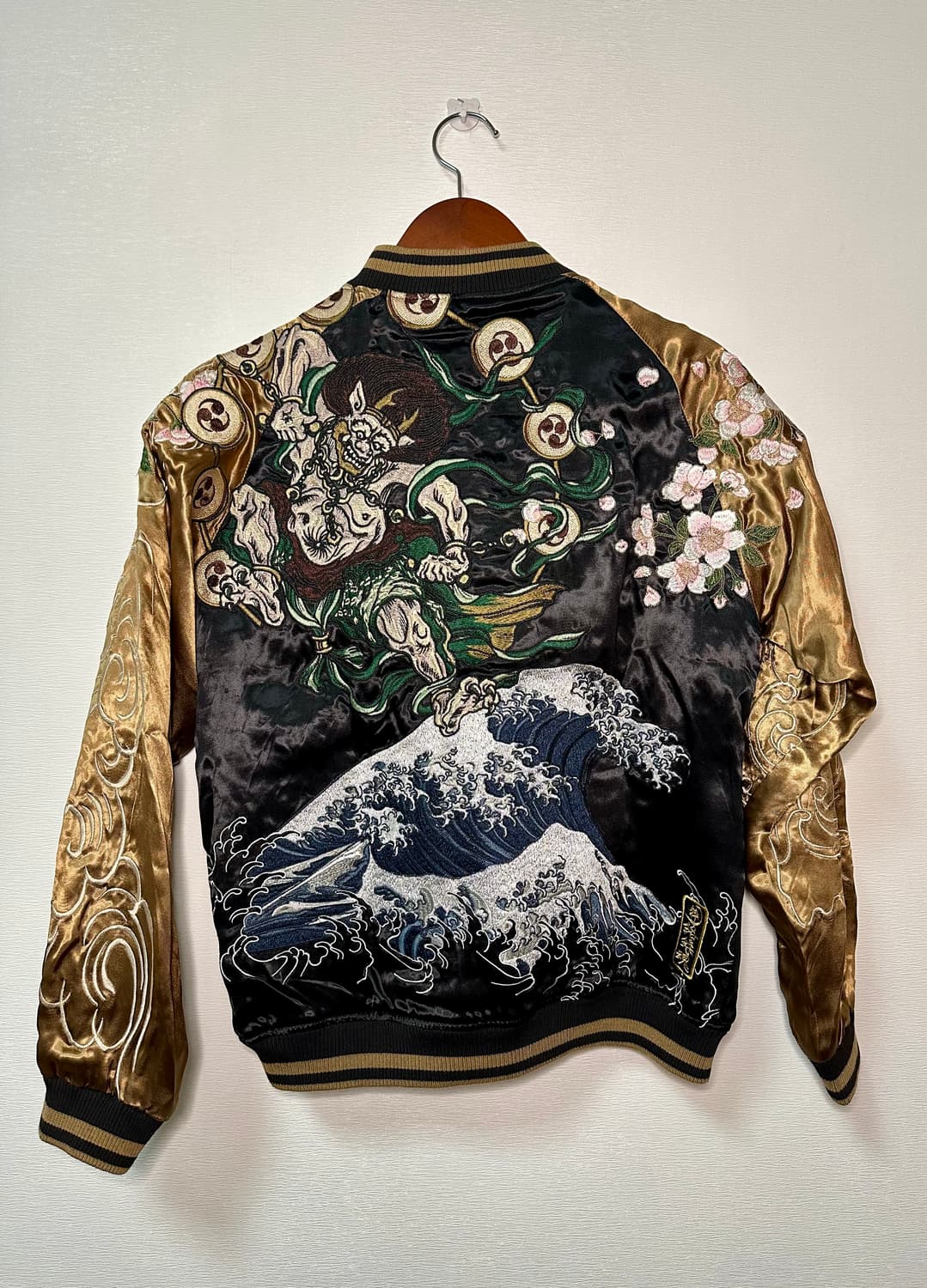 카라쿠리 타마시•스이/ 풍신 뇌신 양면 스카잔 (새상품) 상품이미지3