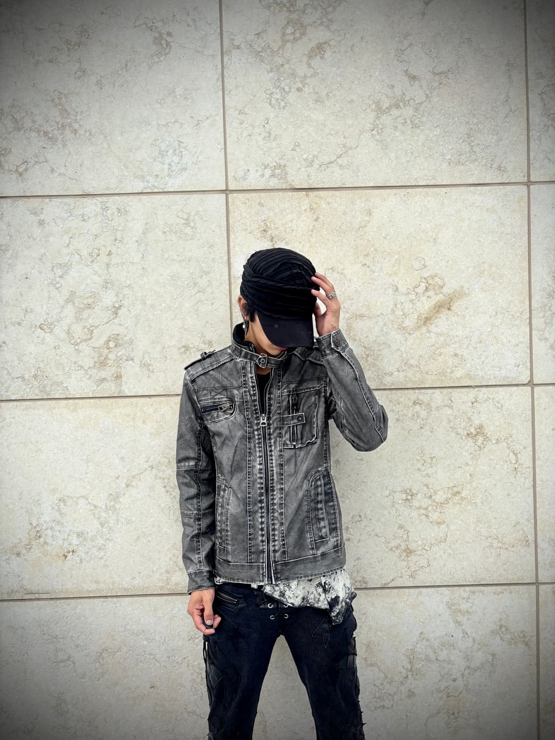 “Vintage” 00’s Rare Design Metal Coated  상품이미지9