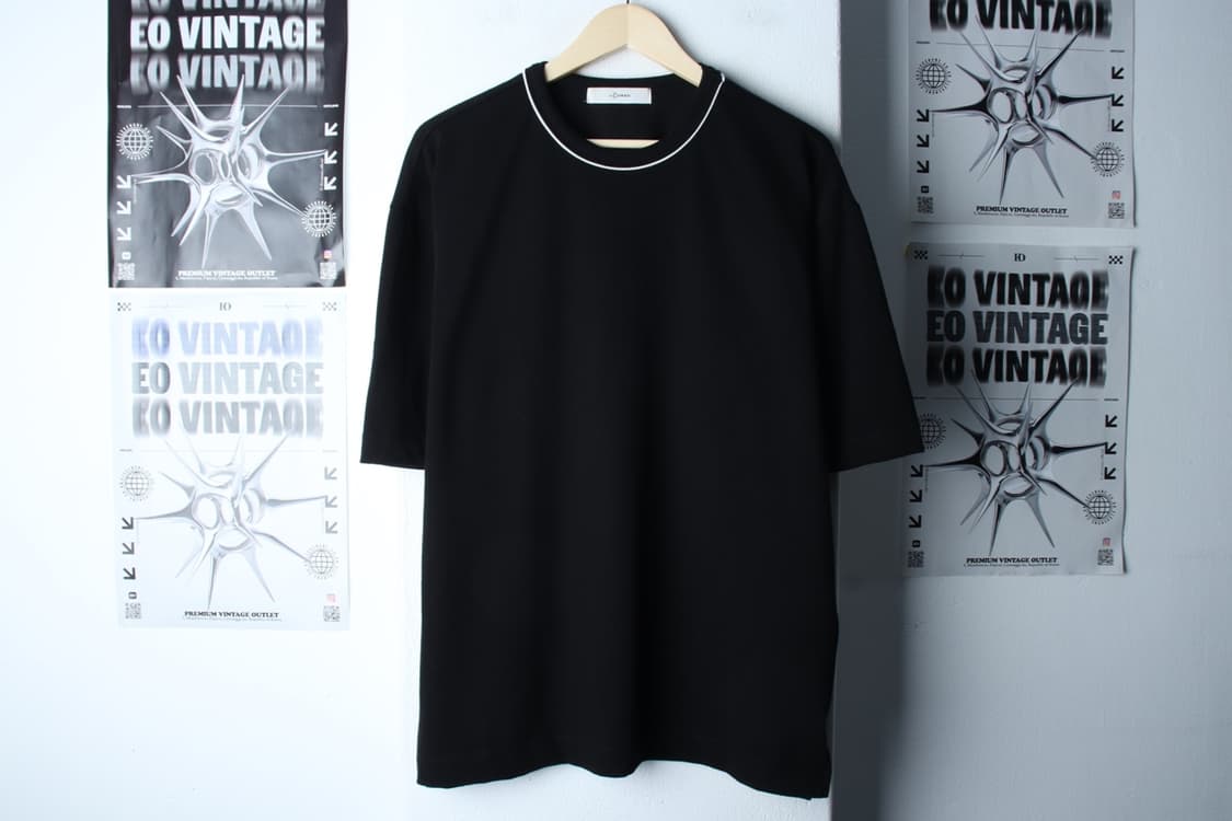 (XL-2XL) 일꼬르소 반팔 티셔츠 오버핏 블랙 표범 한정판-7BB7 상품이미지2