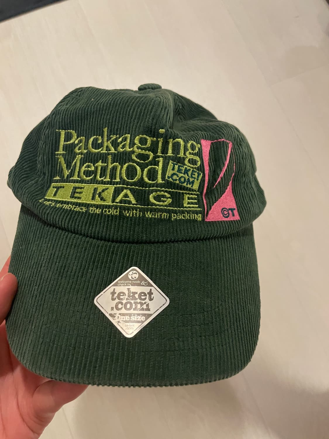 테켓 코듀로이 볼캡 상품이미지1