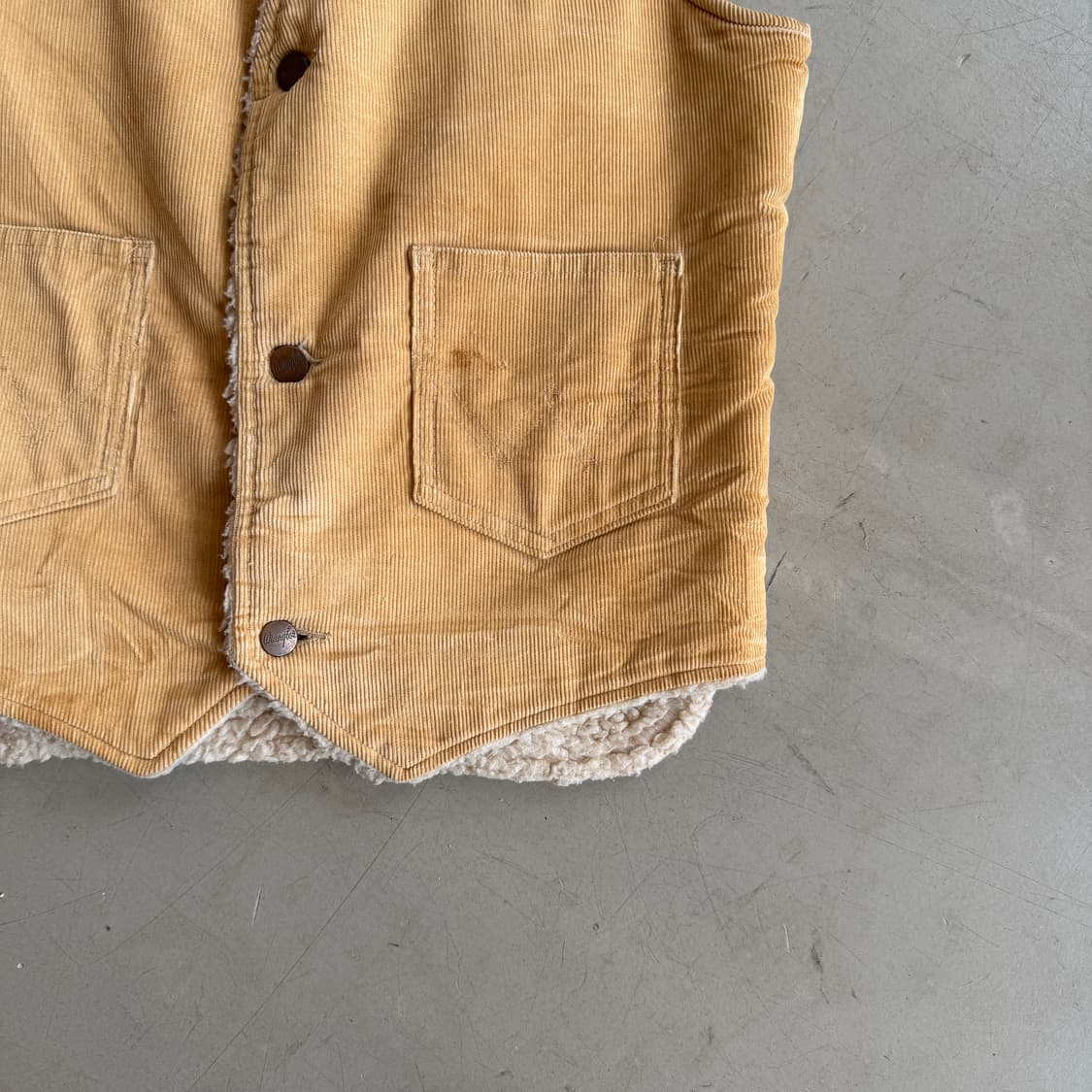 80s 랭글러 코듀로이 쉐르파 베스트 상품이미지3