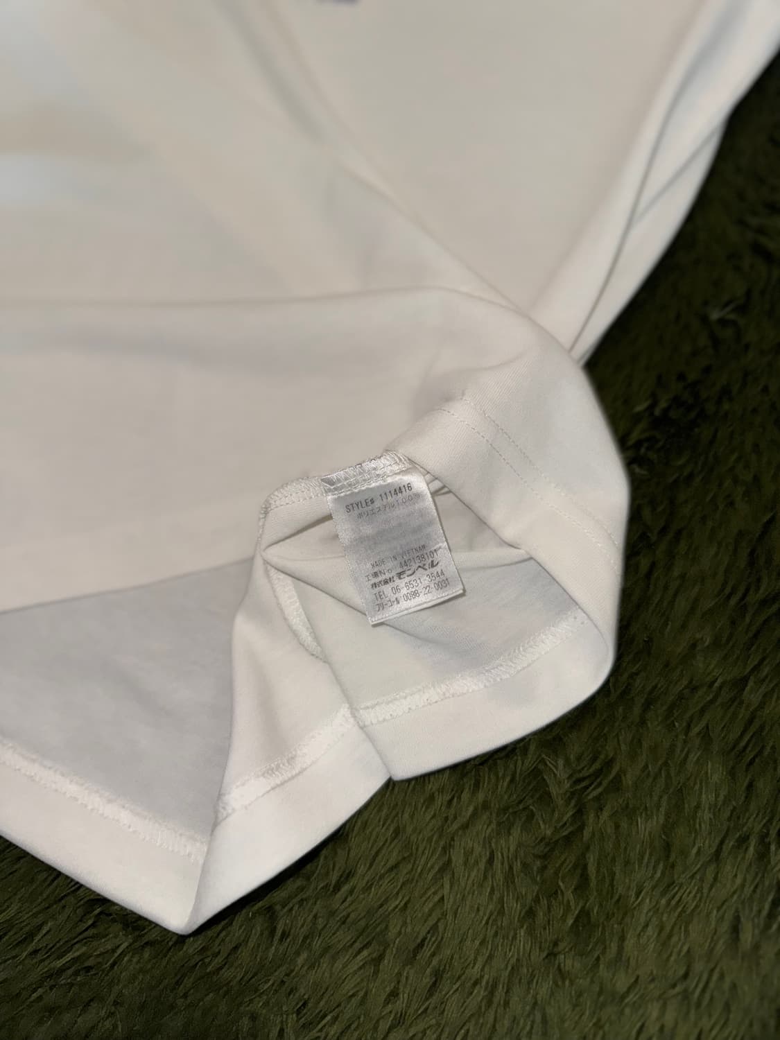 [M] 00s 몽벨 재팬 재패니즈 베어 그래픽 스포츠 티셔츠 화이트 상품이미지7