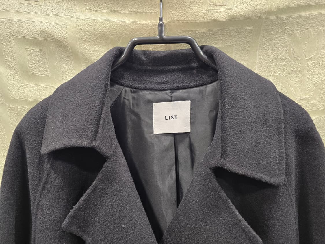 리스트 LIST 핸드메이드 캐시미어 울 롱코트 55~66 상품이미지2