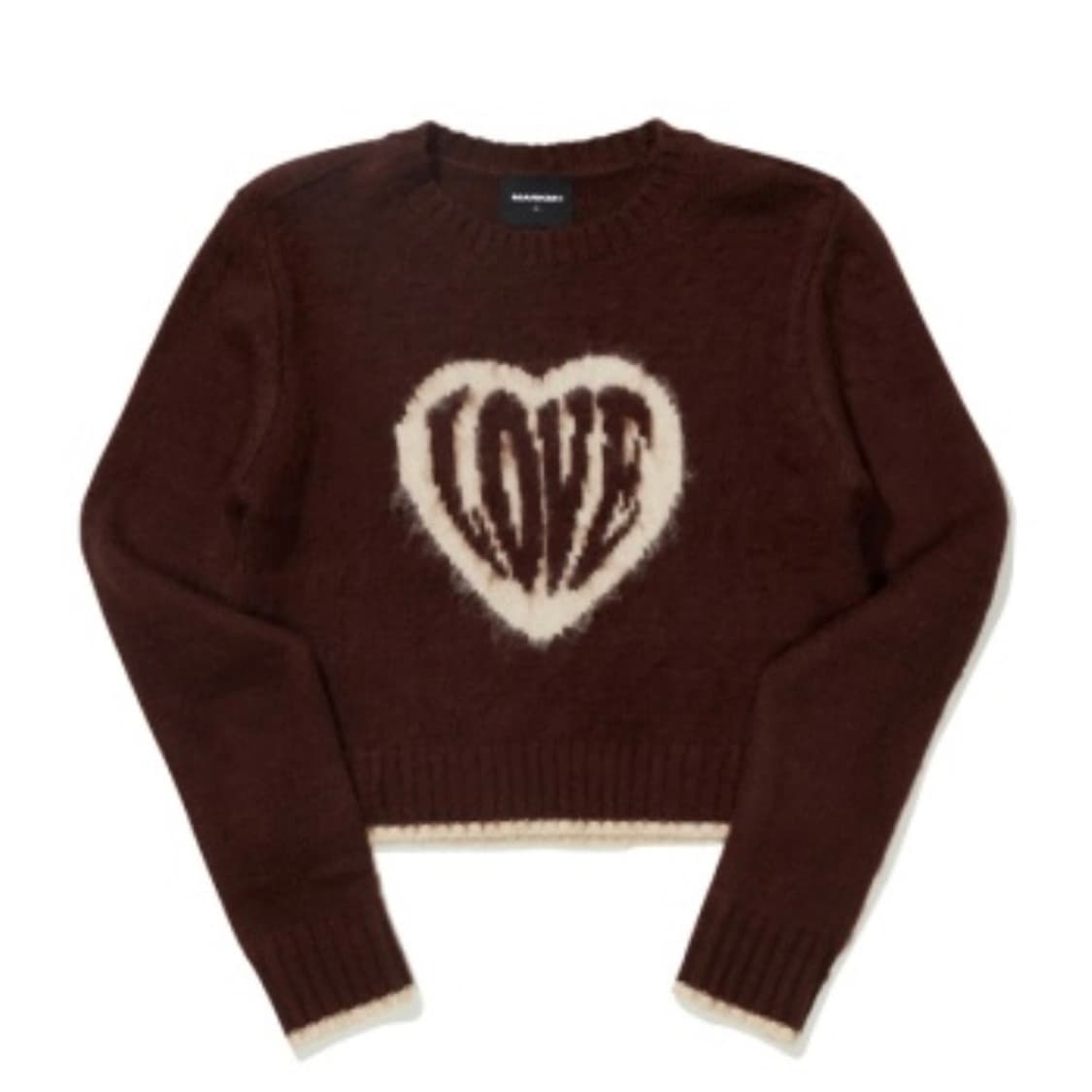 마크엠 하트 러브 헤어리 풀오버 상품이미지1