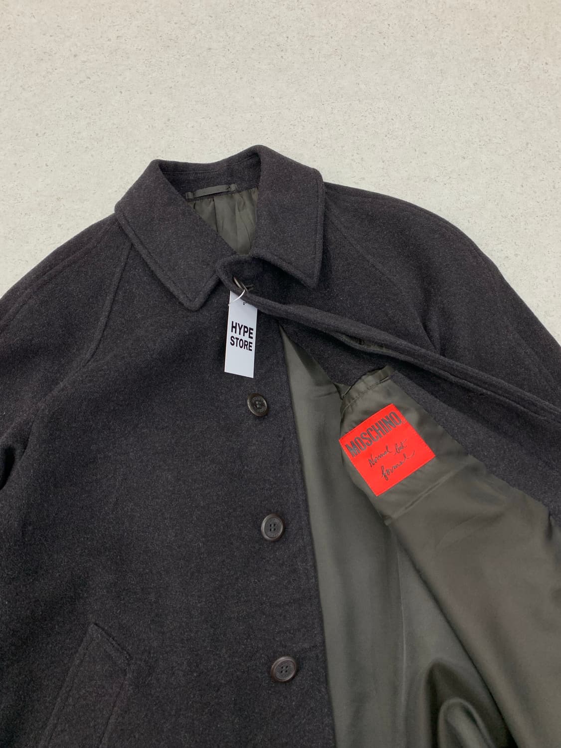 모스키노 울 싱글 롱코트 상품이미지4