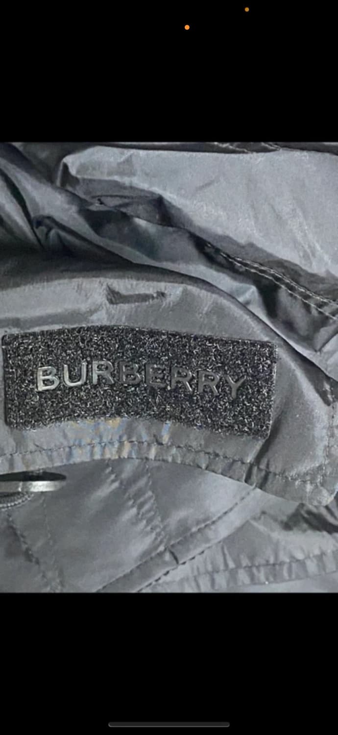 버버리 블랙 후드 바람막이 코트 UK6 상품이미지3