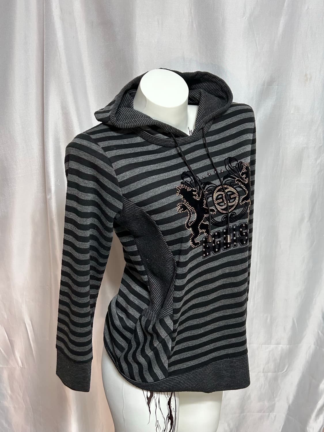 EGOIST y2k punk stripe hoodie 상품이미지4