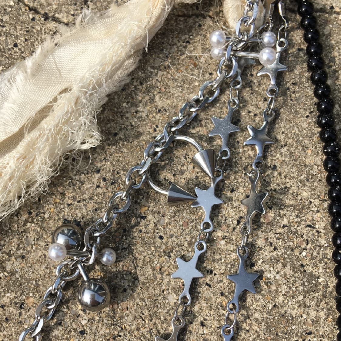 shellfish &  silver Keyring (handmade) 상품이미지4