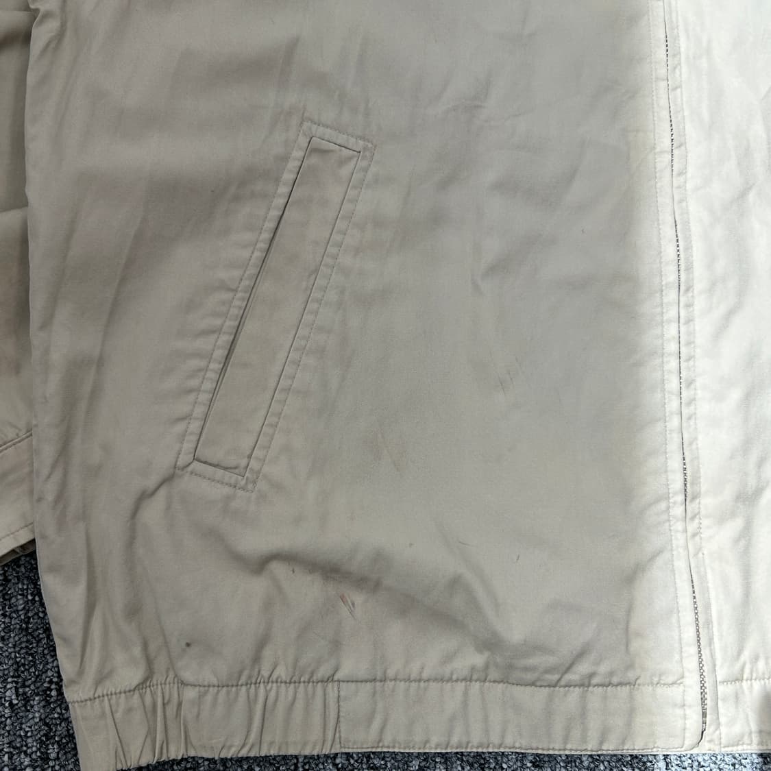 라코스테 올드스쿨 베이지 블루종 자켓 상품이미지3