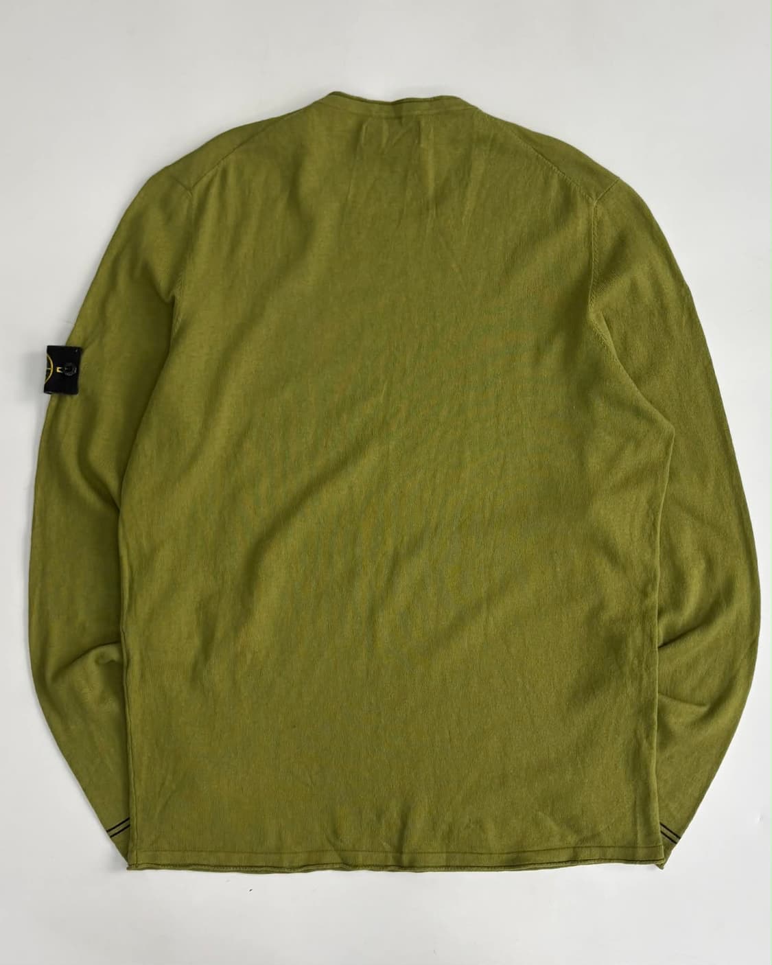 [XL] 스톤아일랜드 올리브그린 코튼 니트 슬리브 상품이미지3