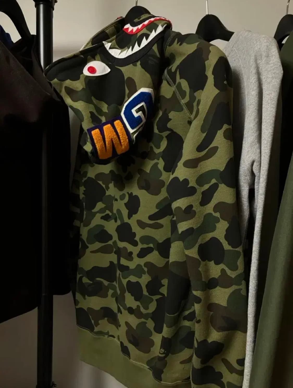 베이프 샤크후드 퍼스트 카고 아미 그린 XL 상품이미지1