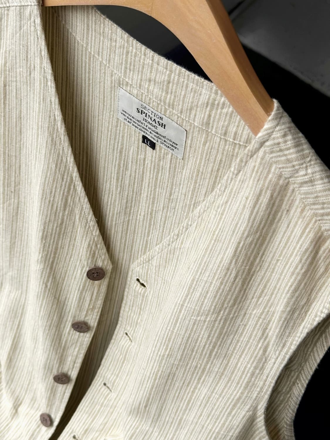 Linen cotton patterned design vest 상품이미지3