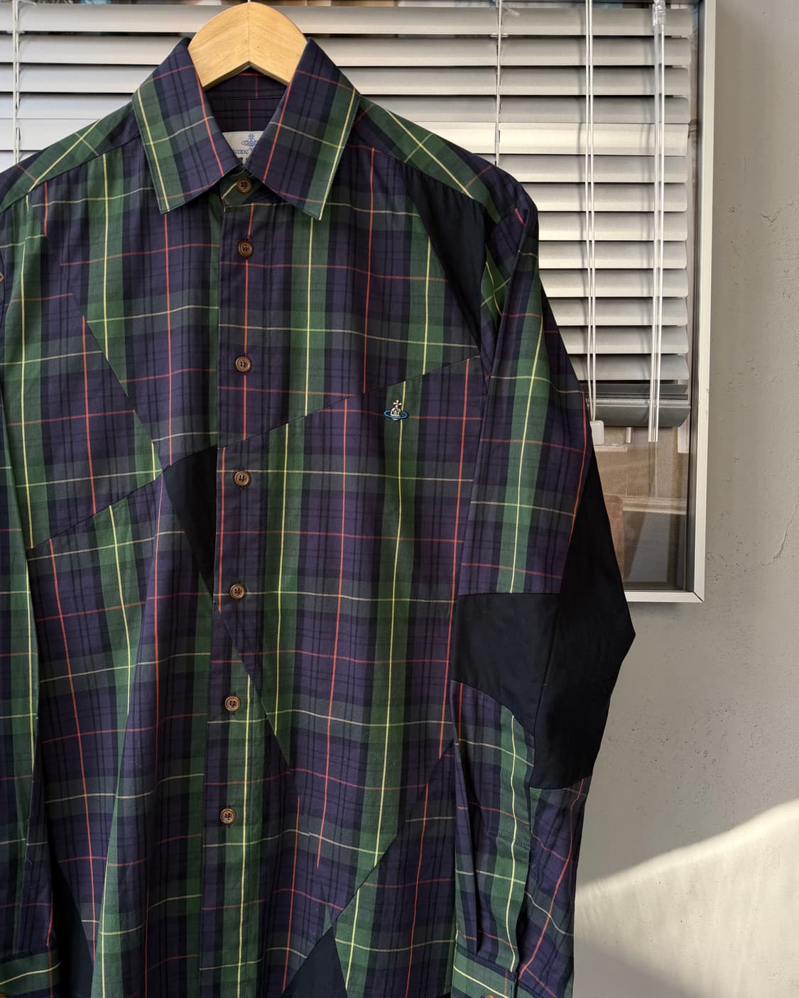 Vivienne Westwood man unbalanced 체크셔츠 상품이미지2