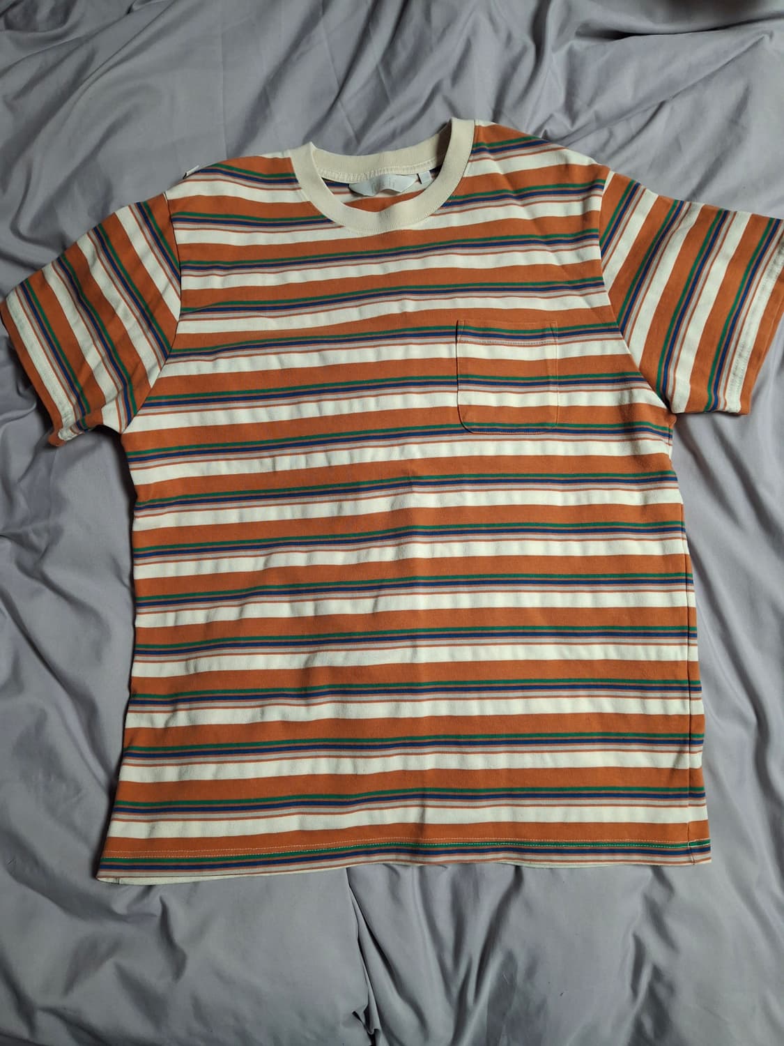 Fetch-Sunday Multi Color Stripe t-shirt 상품이미지1