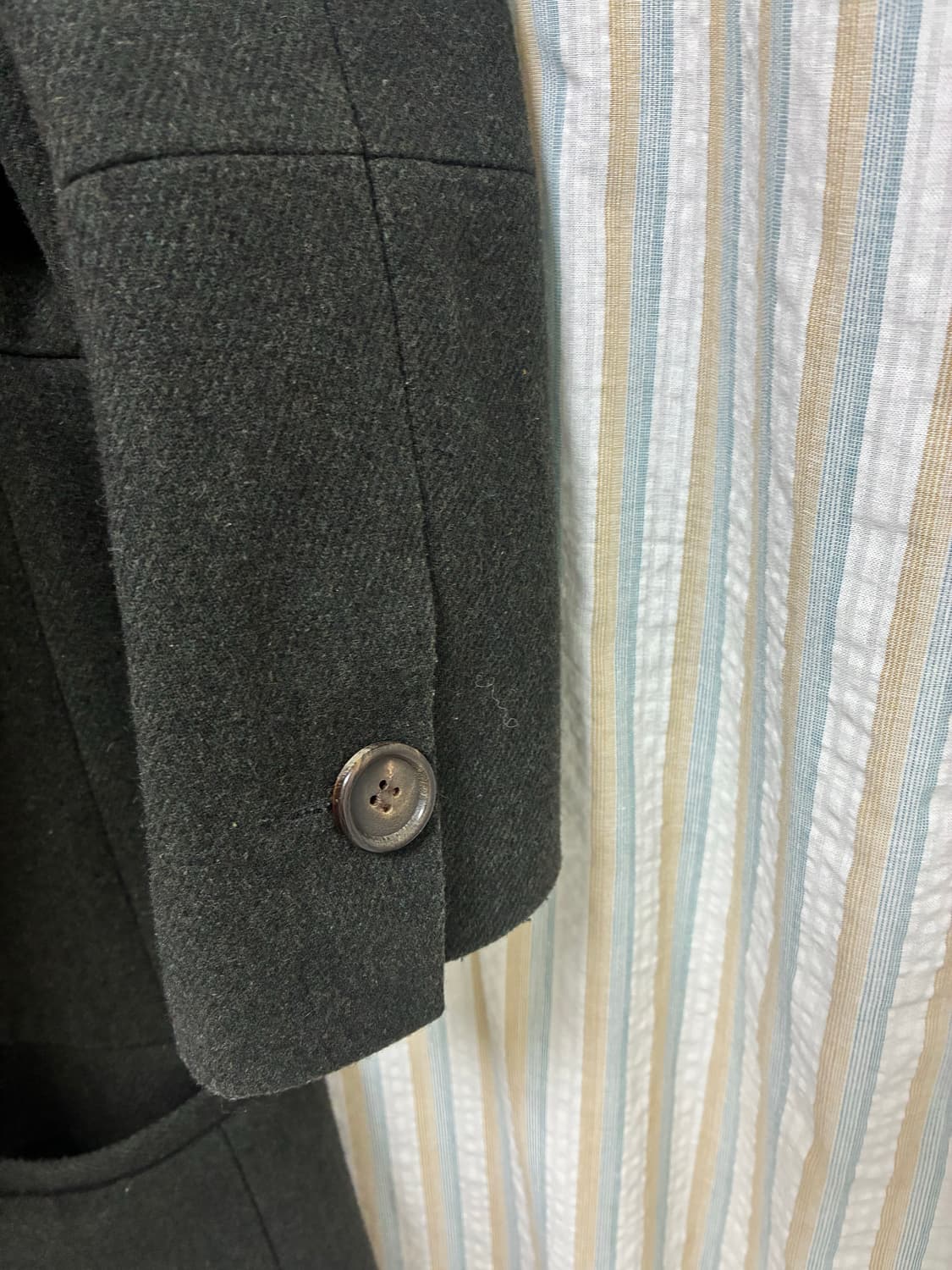  빈티지 카키 하프코트,자켓 상품이미지2