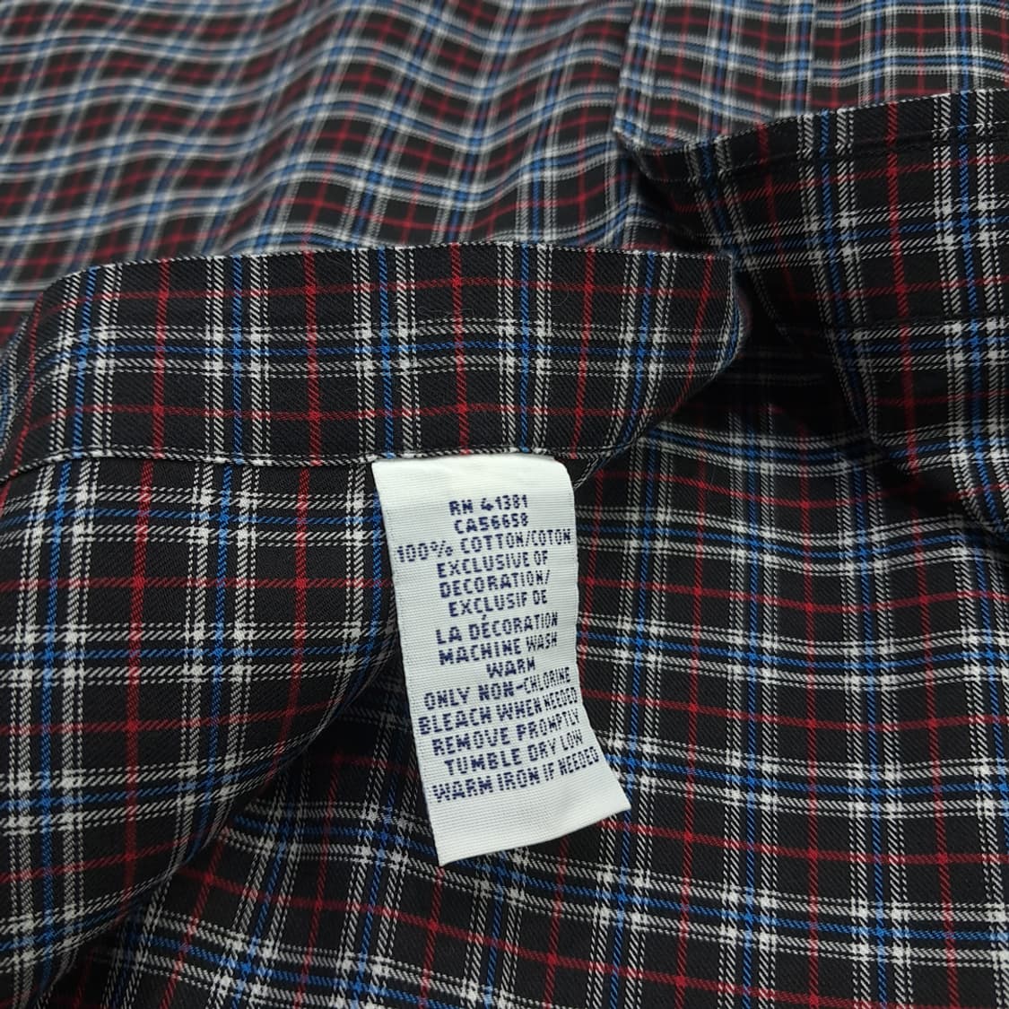 Co871 2XL 폴로 랄프로렌 블랙 스몰타탄체크 긴팔 셔츠 남방 상품이미지6